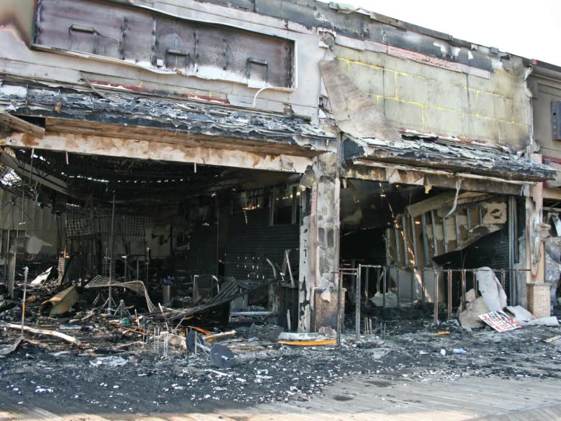 Commercial building destroyed by fire - fire restoration billing supplement Precision Estimates Florida
