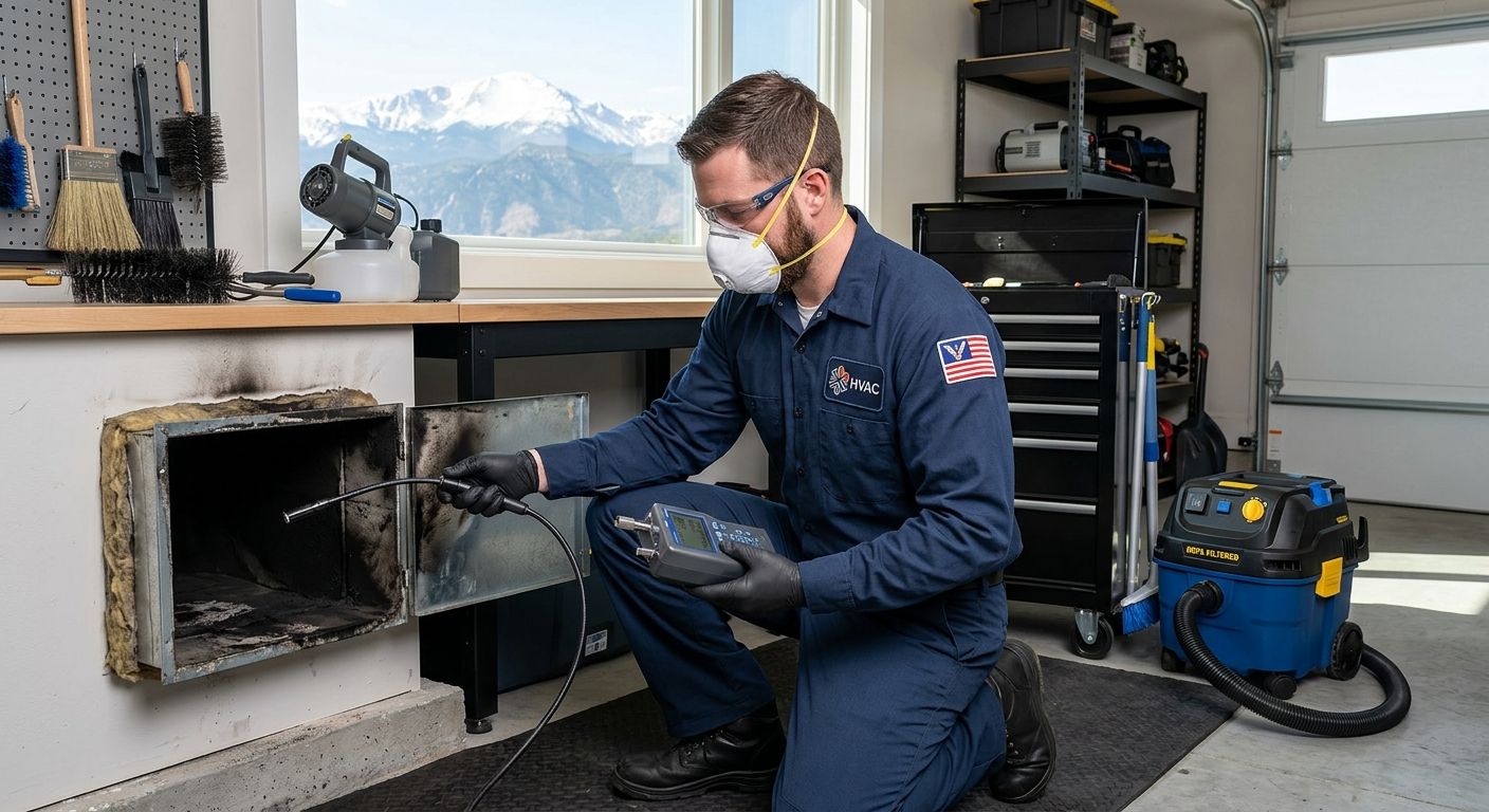 Restoration technician performing smoke remediation work that Florida insurance carriers routinely underpay